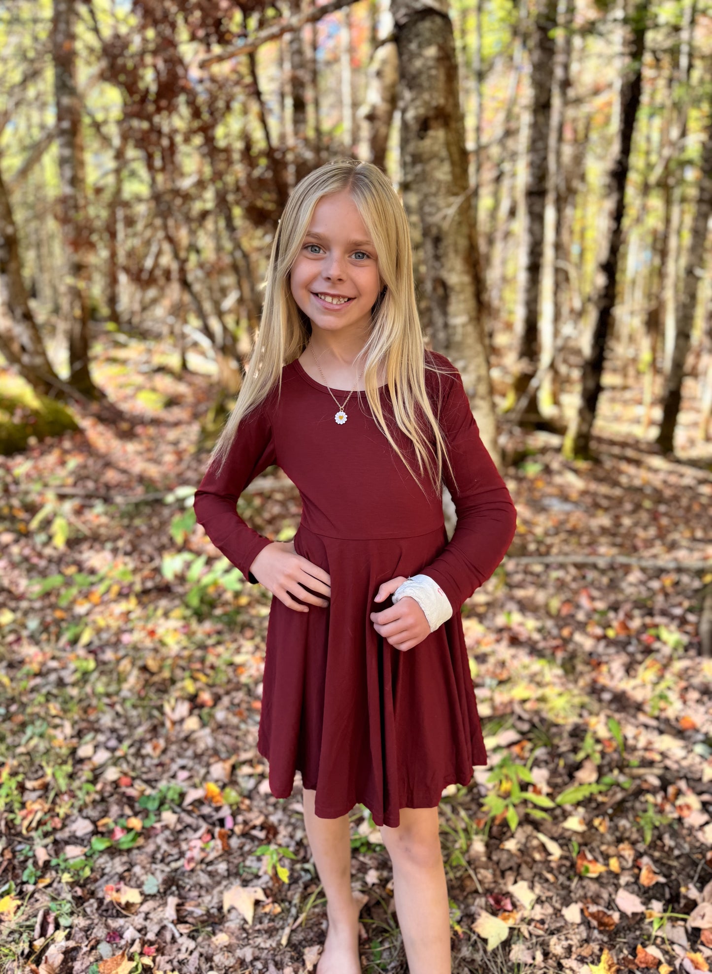 Timeless Red Twirl Dress