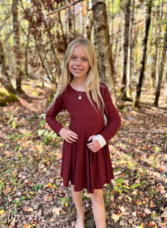 Timeless Red Twirl Dress