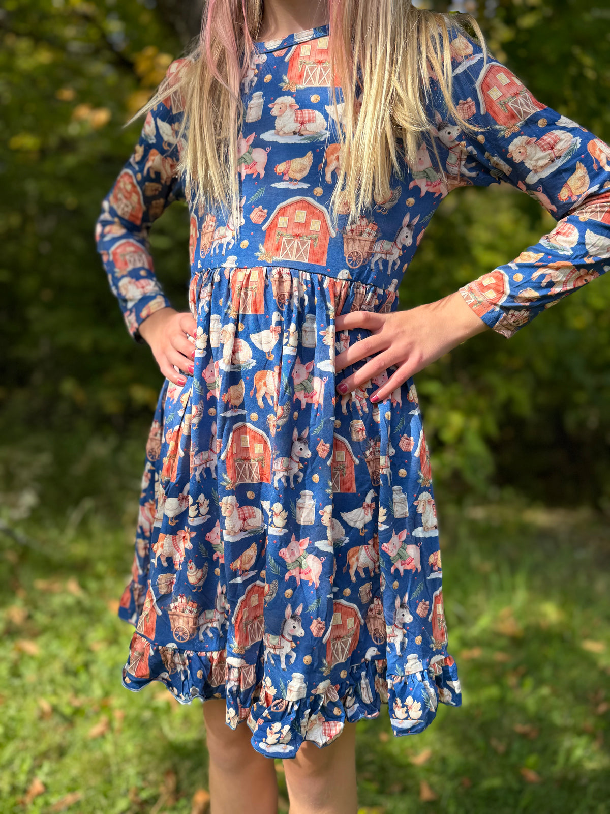 Barn to be Merry Ruffle Twirl Dress
