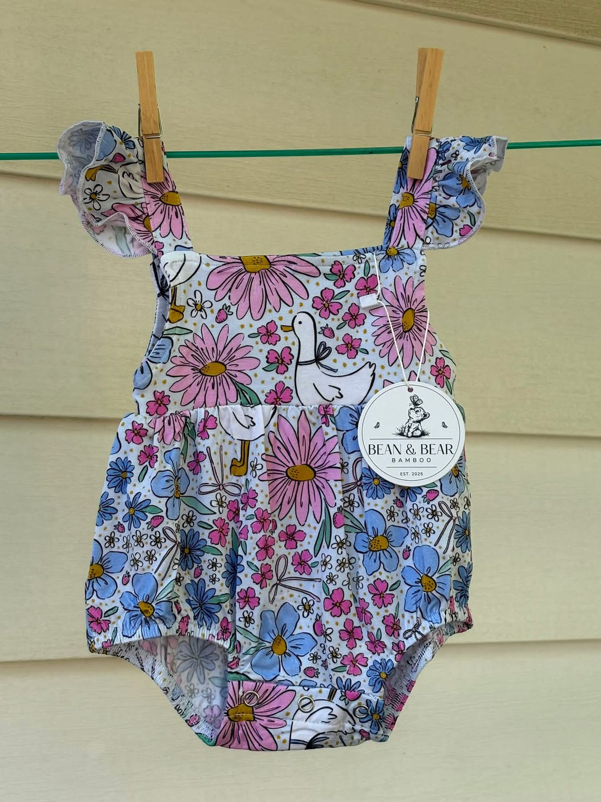 Garden Geese Bubble Romper