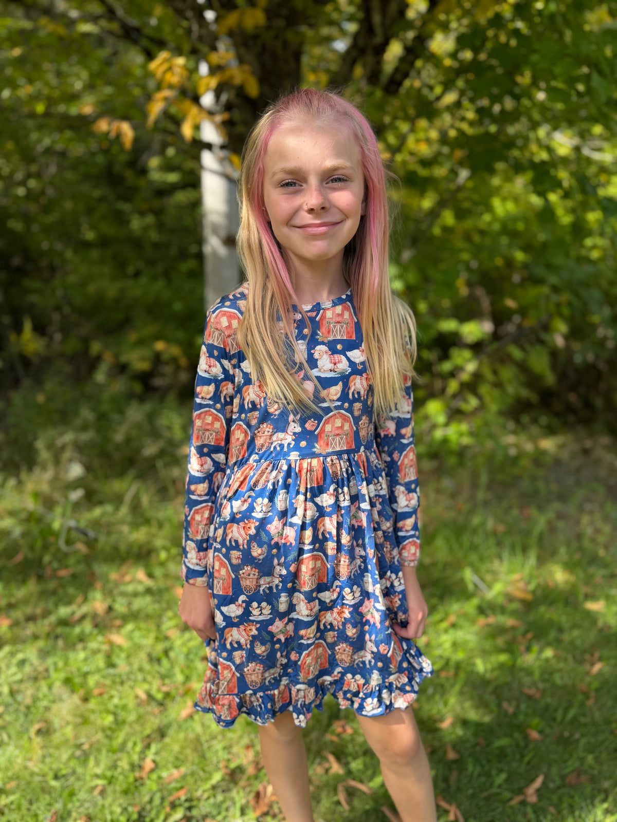 Barn to be Merry Ruffle Twirl Dress